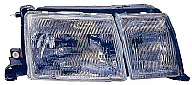 Right (Passenger) Headlight Assembly for 1990 - 1992 Lexus LS400, Front Headlight Assembly Housing / Lens / Cover Replacement, Composite;  8111050011