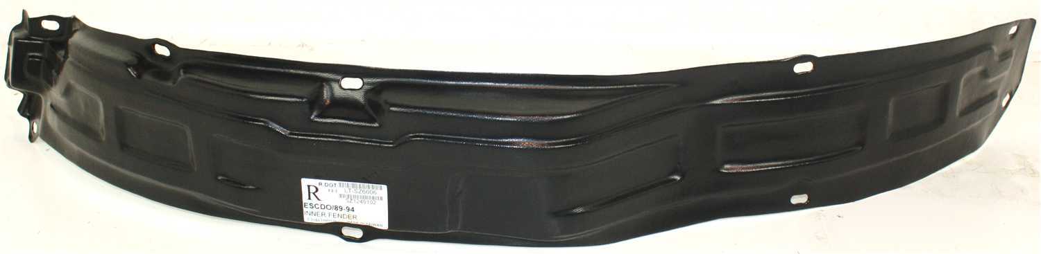 Front Fender Liner for Suzuki Tracker/Sidekick (1989-1998), Right (Passenger), Replacement