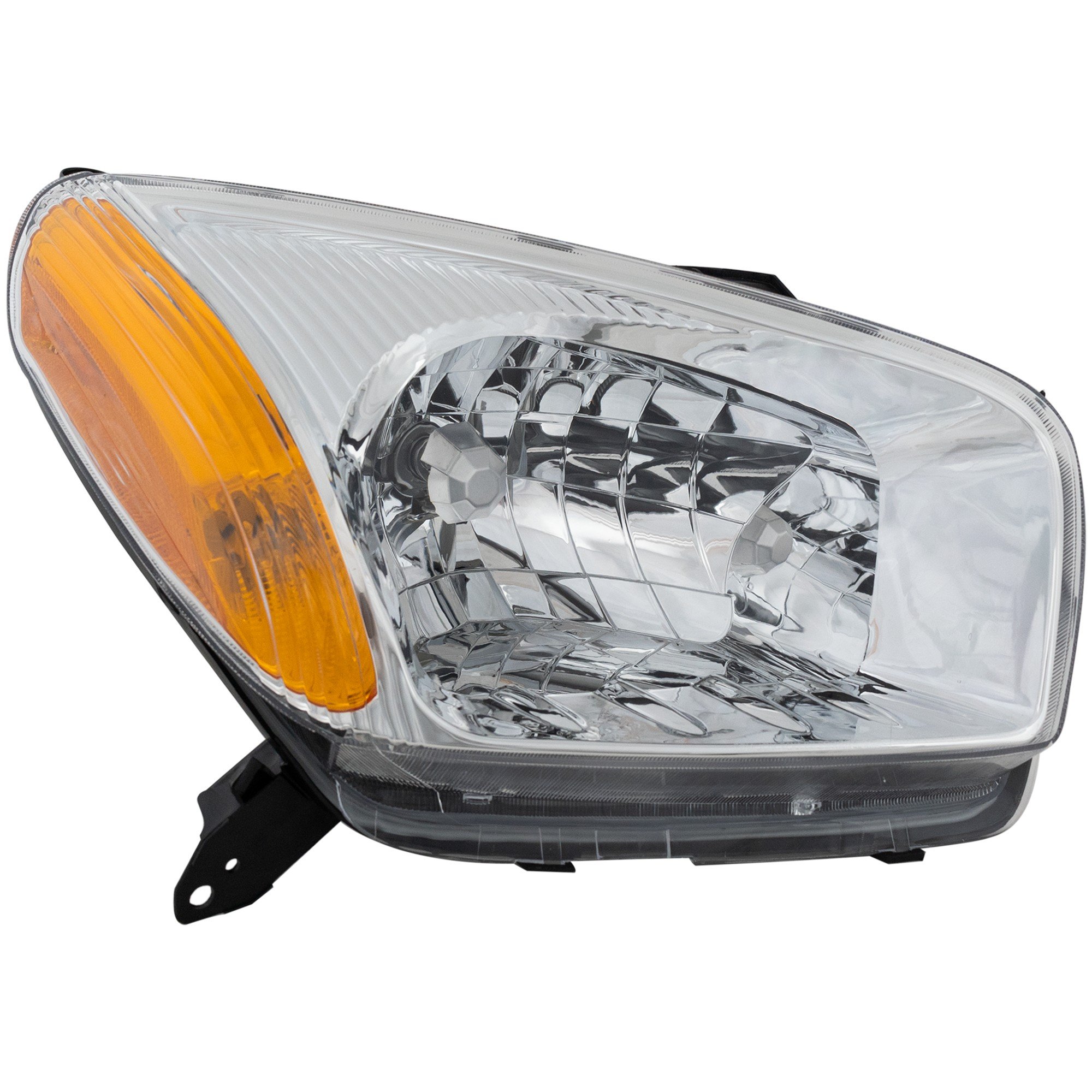 Headlight Assembly for Toyota RAV4 2001-2003, Right (Passenger), Halogen, Chrome Interior, Without Sport Package, Replacement