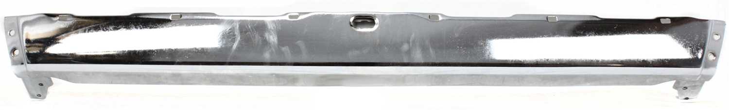Step Bumper Face Bar for Toyota 4Runner 1990-1995, Without Pad, With Pad Provision, Without Mounting Bracket, Chrome, Excluding 15X7 Wheels Type, Excluding Spare Tire Provision, Replacement