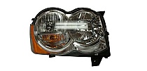 Replacement Right (Passenger) Headlight Lens/Housing for 2008-2010 Jeep Grand Cherokee - Halogen; 55157482AE