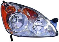 Front Headlight Assembly Replacement Housing/Lens/Cover for 2005-2006 Honda CR-V, Right (Passenger), U.K. built, 33101S9AA11, Replacement