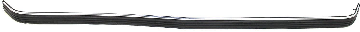 Front Bumper Molding Impact Strip for C/K Full Size Pickup 1988-2002, 1-Piece Type, Plastic, Black/Chrome, Replacement