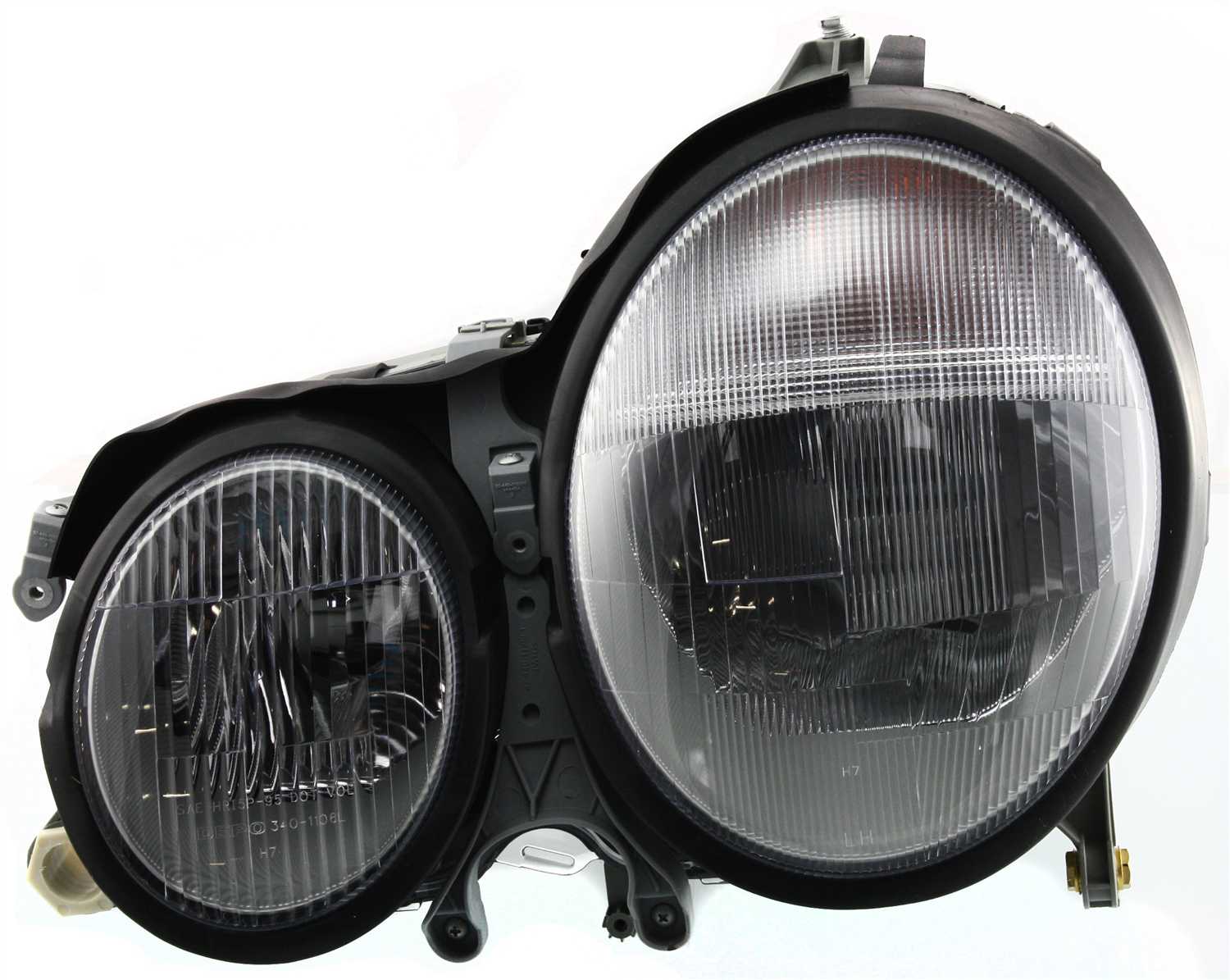 Headlight Assembly for Mercedes-Benz E-Class 2000-2002, Left (Driver), Halogen, (210) Chassis, Replacement