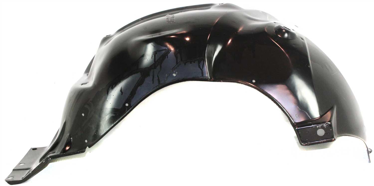 Inner Fender Wheelhouse Panel, Steel, Black for Chevy S10 Pickup 1994-2004 / Blazer 1995-2005, Right (Passenger), Replacement