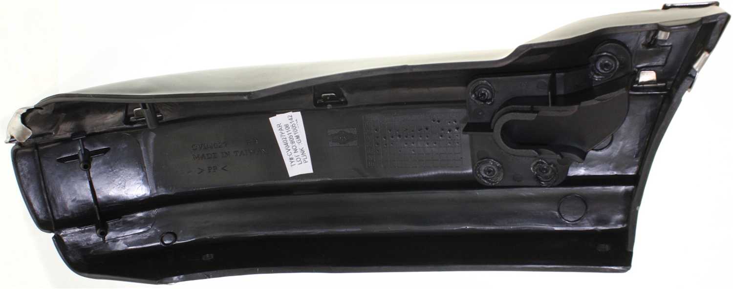 Front Bumper End, Right (Passenger) for Chevrolet S10 Pickup 1994-1997, Primed (Ready to Paint), with Side Molding Holes, Replacement