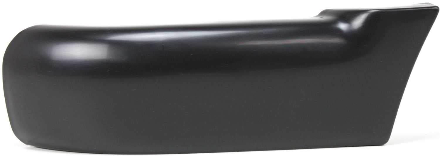 Front Bumper End for Chevrolet S10 Pickup 1994-1997, Left (Driver), Primed (Ready to Paint), Without Side Molding Holes, Replacement