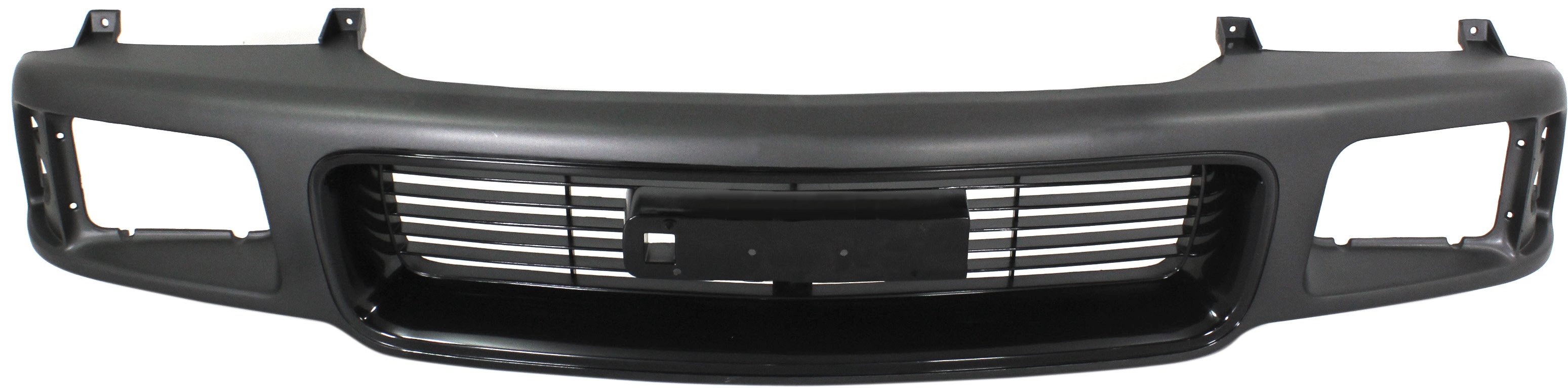 Gray Shell and Insert Grille for GMC Jimmy/Sonoma (1995-1997), with Sealed Beam Headlight Holes, Replacement