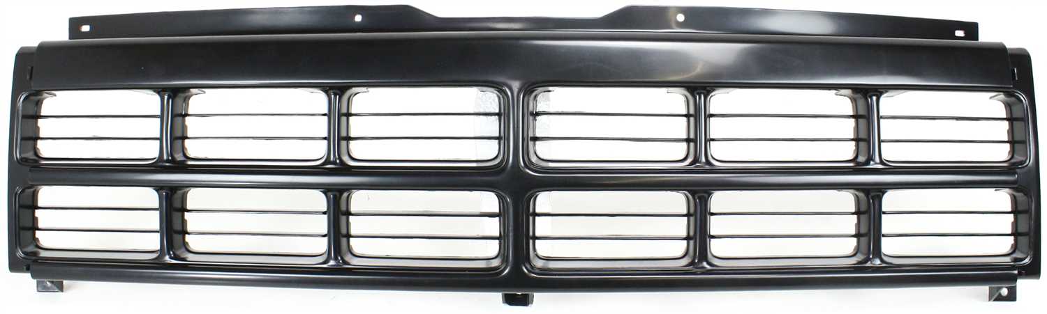 Black Shell and Insert Grille for 1991-1996 Dodge Dakota, Replacement