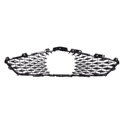 Grille for Acura MDX 2017-2020, Plastic, Painted-Black, Excluding A-Spec Model, CAPA-Certified, Replacement