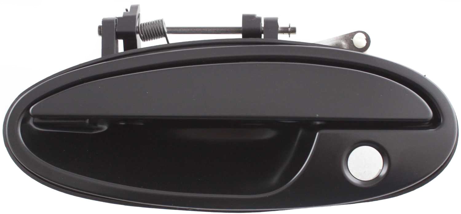 Front Exterior Door Handle for Buick Riviera (1995-1999), Park Avenue (1997-2005), Left (Driver), Smooth Black with Keyhole, Plastic, Replacement