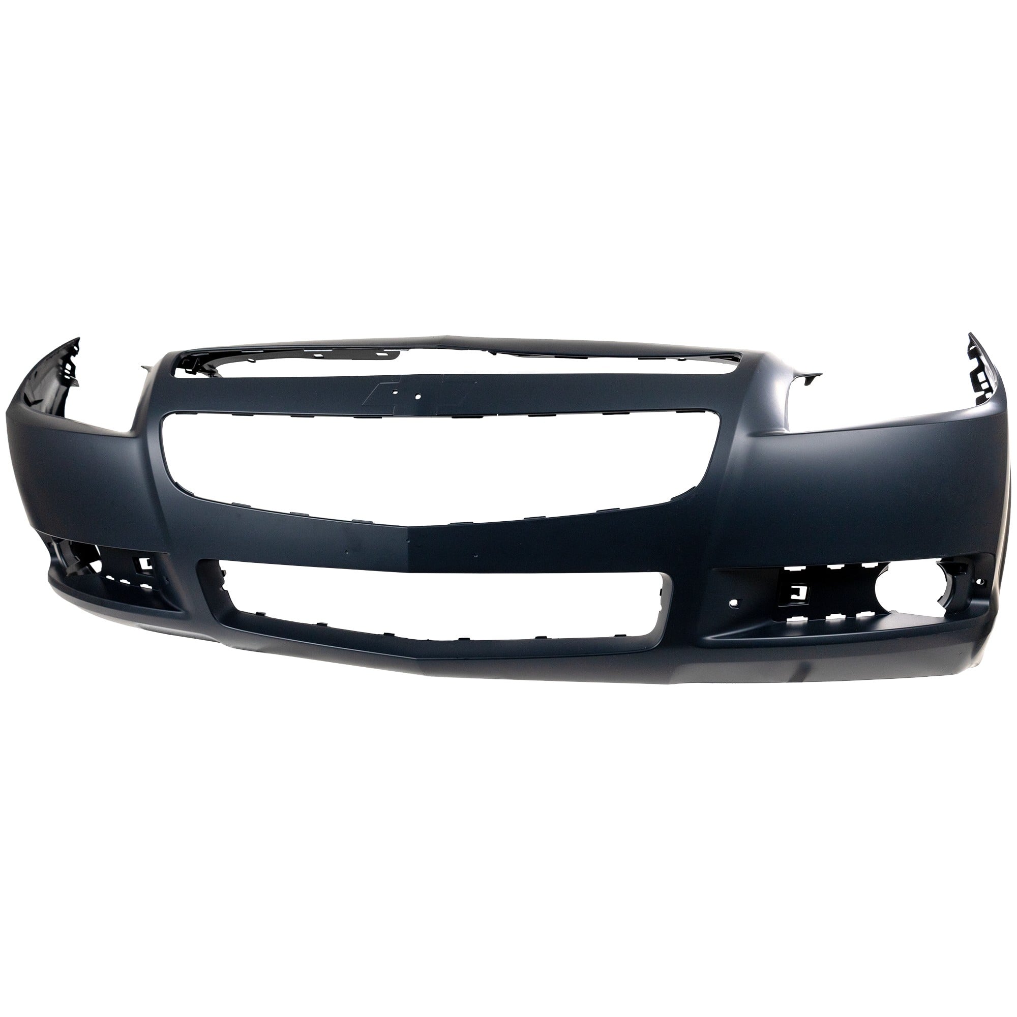Front Bumper Cover for Chevrolet Malibu 2008-2012, Primed (Ready to Paint), with Fog Light Holes, Replacement