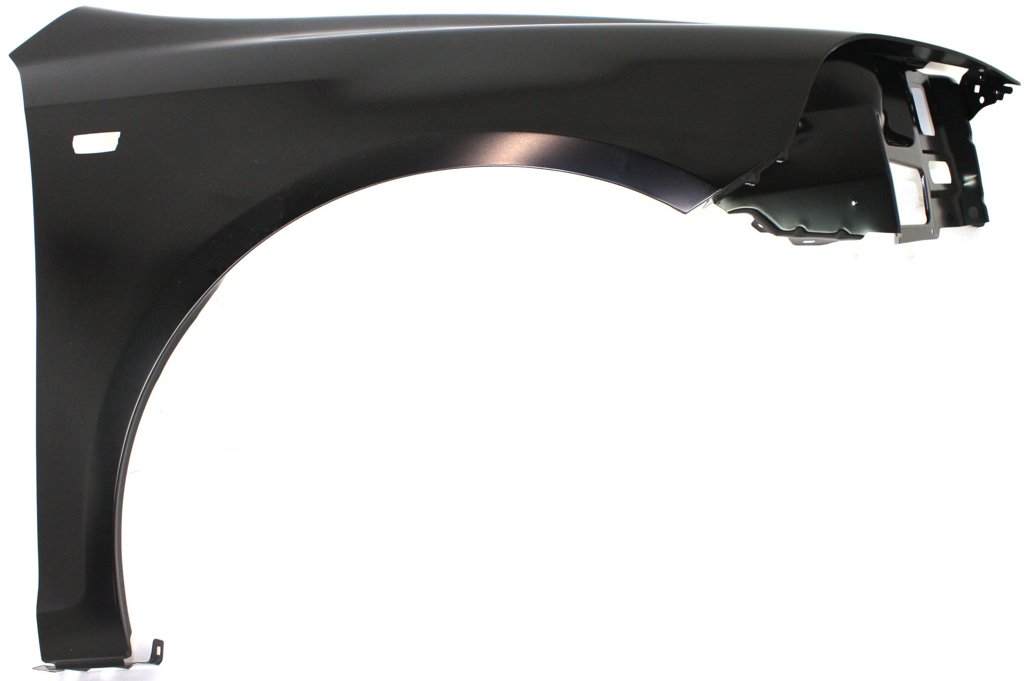 Front Fender for Chevrolet Malibu 2008-2012, Right (Passenger), Primed (Ready to Paint), with Side Marker Light Hole, Replacement
