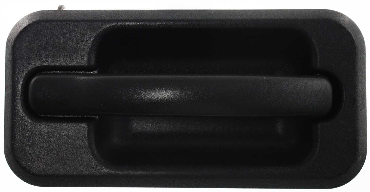 Rear Exterior Door Handle for 2003-2009 Hummer H2, Right (Passenger), Textured Black, without Chrome Trim Package, Replacement