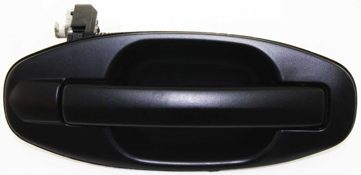 Textured Black Rear Exterior Door Handle for Hyundai Santa Fe 2001-2006, Right (Passenger) Side, Replacement