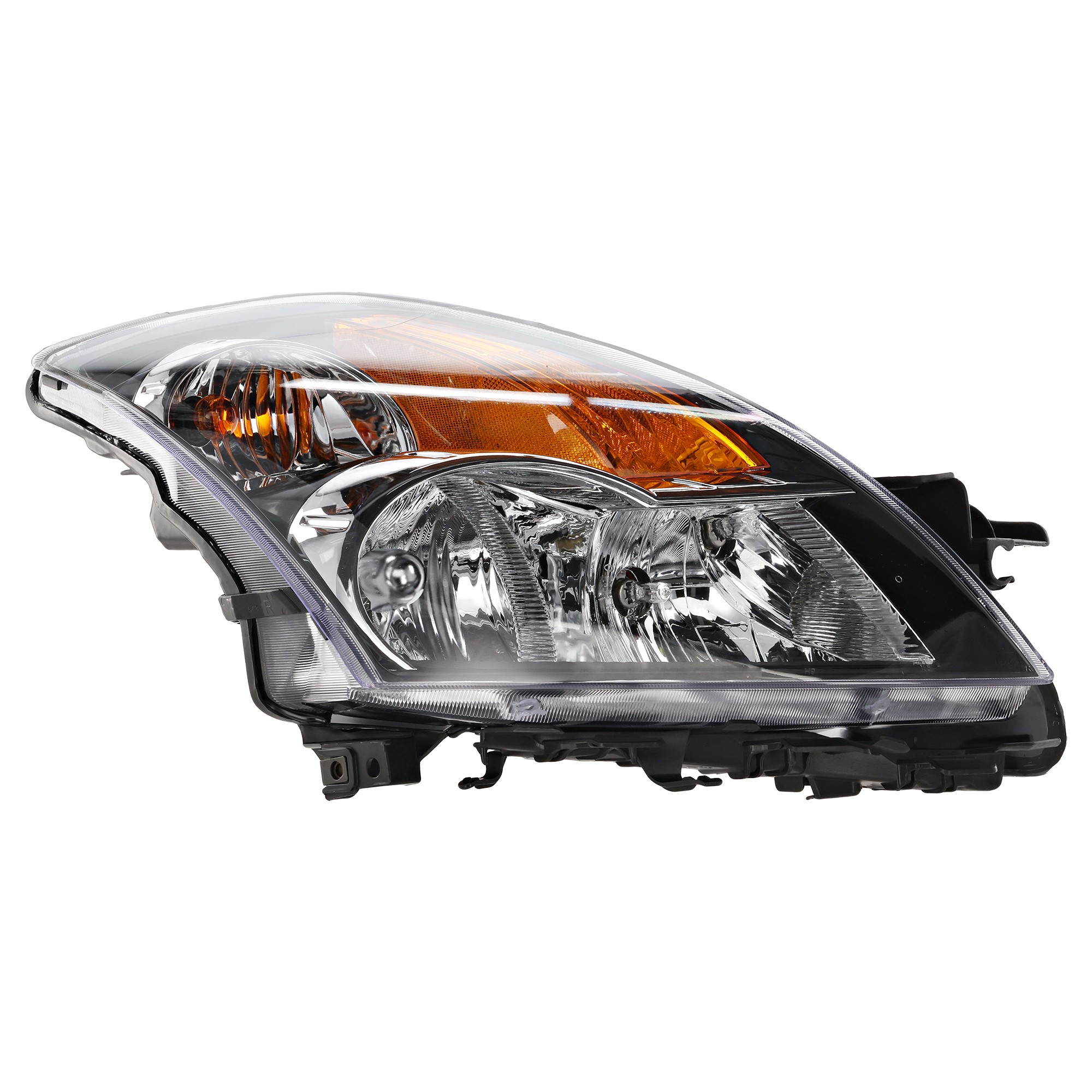 Headlight Assembly for Nissan Altima 2007-2009, Right (Passenger), Halogen, Suitable for Sedan/Hybrid Models, Replacement