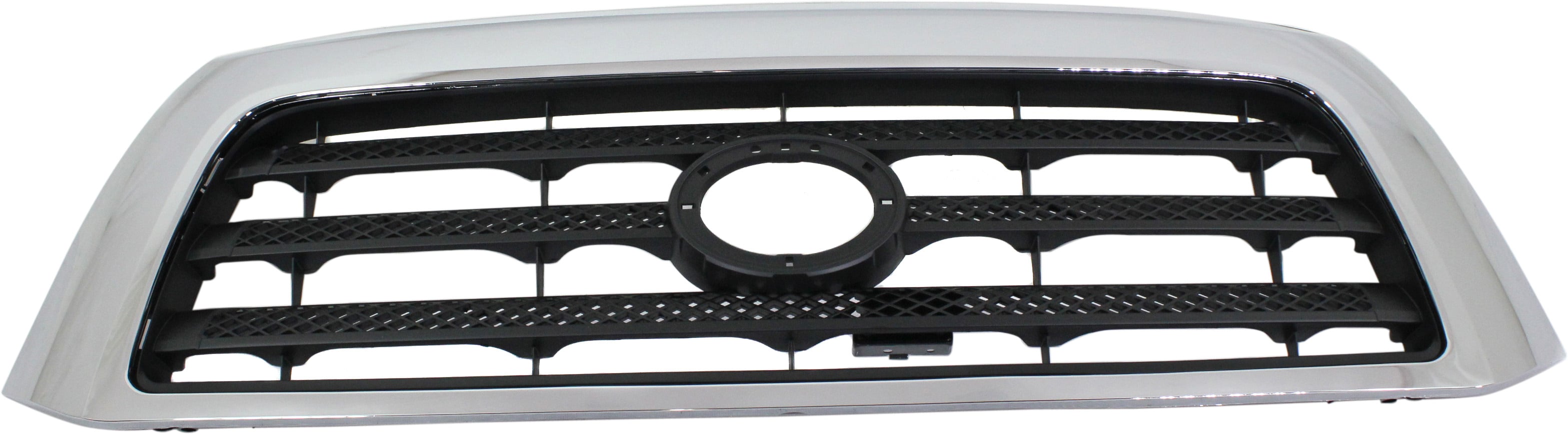 Grille for 2007-2009 Toyota Tundra, Chrome Shell with Painted Black Insert, Without Sport Package, SR5 Model, Replacement