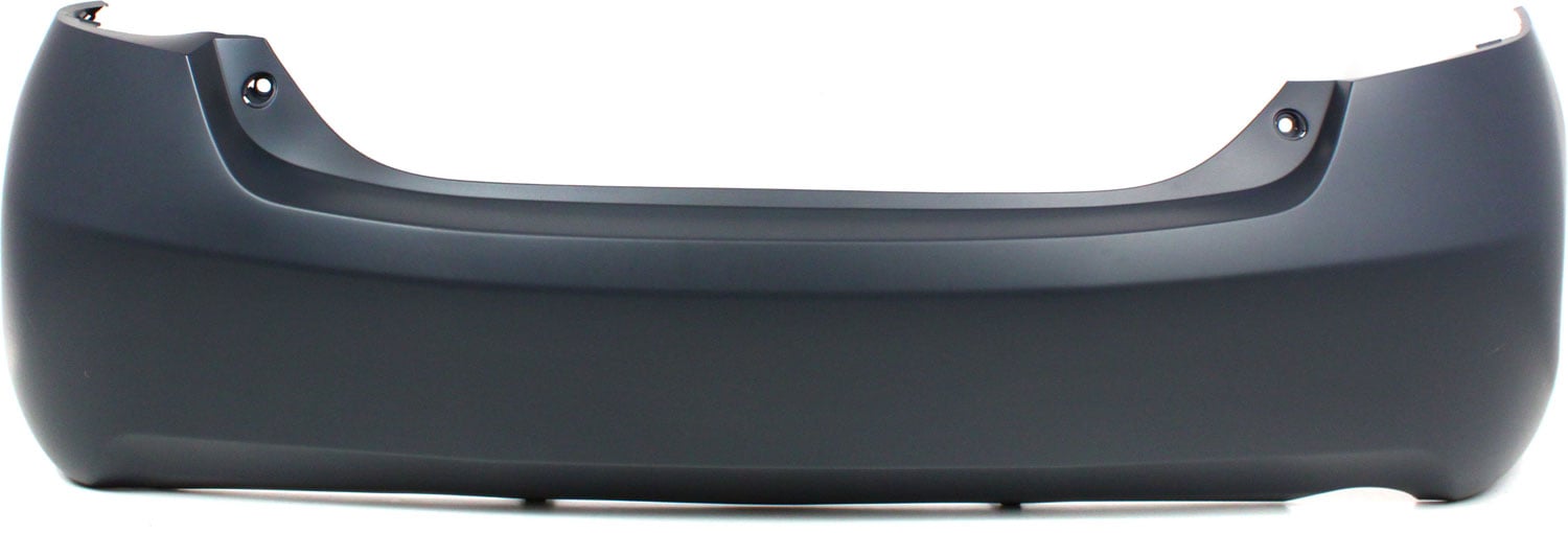 Rear Bumper Cover for 2007-2011 Toyota Camry, Primed (Ready to Paint), Hybrid Model, with Single Exhaust Hole, for Japan-Built Vehicles, Replacement