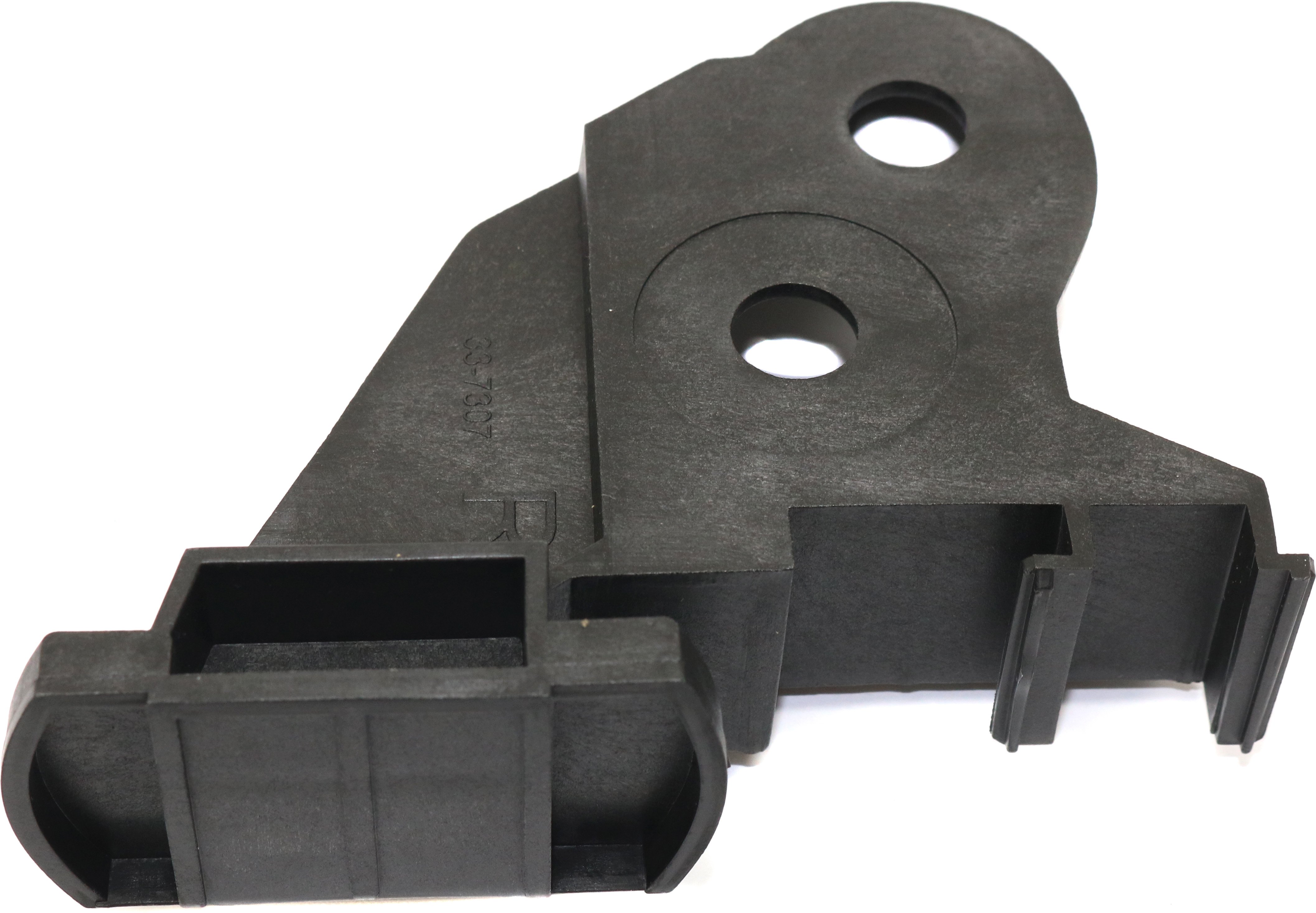 Front Bumper Bracket Support Guide for BMW 3-Series 2002-2005, Right (Passenger), With Sport Package, Sedan/Wagon, Plastic, Replacement Models: 316, 318, 320, 323, 325, 328, 330.