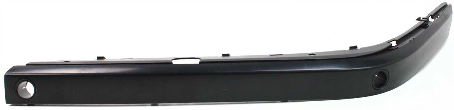 Front Bumper Molding for BMW 7-Series 1995-2001, Left (Driver), Outer Cover, Plastic, Primed (Ready to Paint), with Park Distance Control, Replacement. Models: 740i, 740iL, 750iL.
