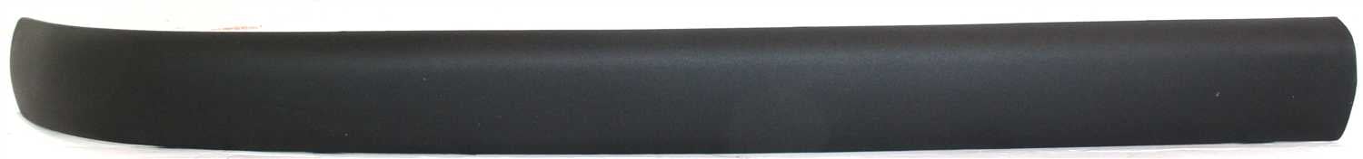 Front Bumper Molding for BMW 3-Series (2002-2005), Right (Passenger) Side, Impact Strip, Black, w/o Sport Package, Sedan, Replacement Fits: 320i, 325i, 325xi, 330i, 330xi.
