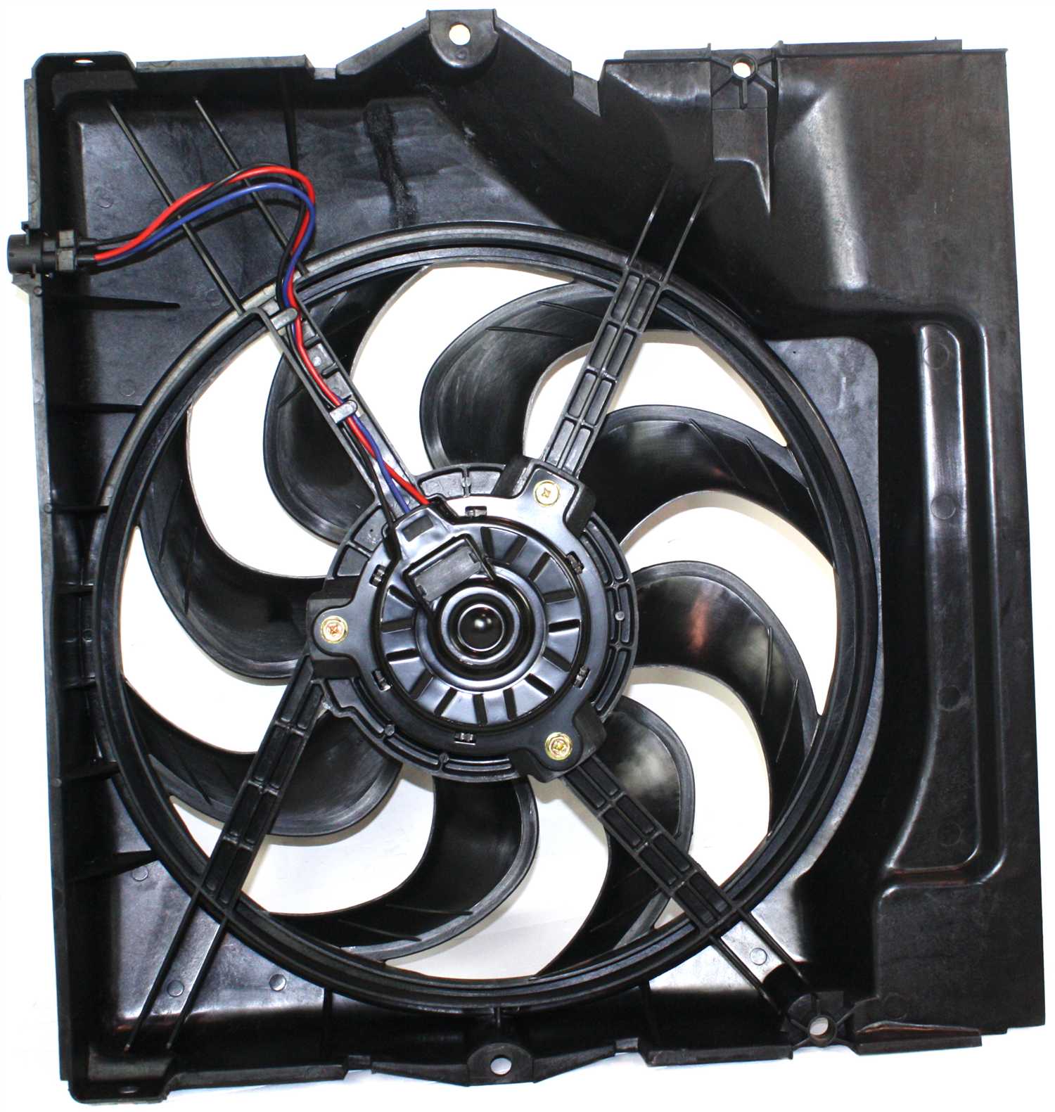 A/C Fan Shroud Assembly for BMW 3-Series 1992-1998, Suitable for 4-Cylinder 1992-1995 and 6-Cylinder 1993-1999 Models, Replacement