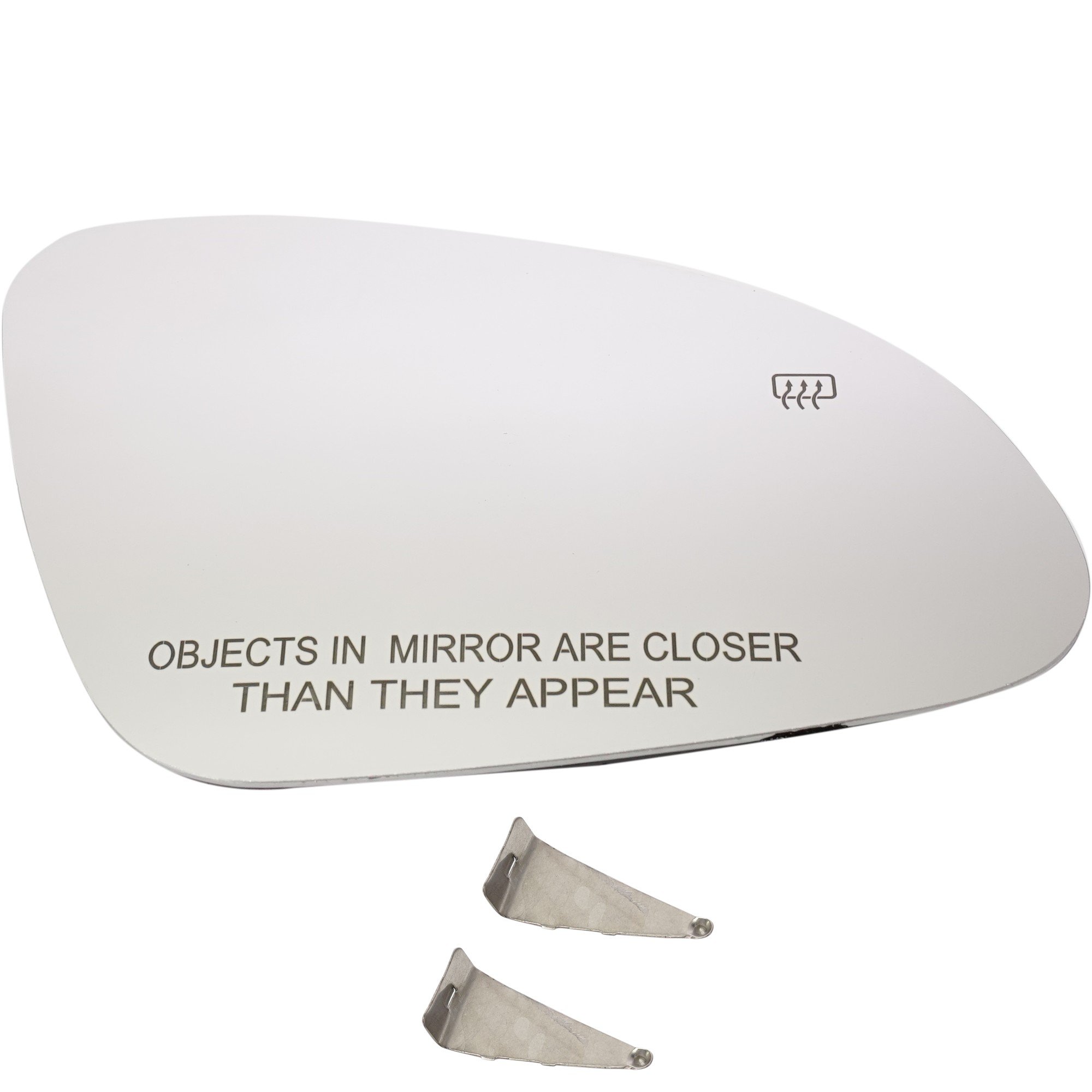 Heated Mirror Glass for Buick Verano 2012-2017, Right (Passenger) Side, with Backing Plate, Replacement
