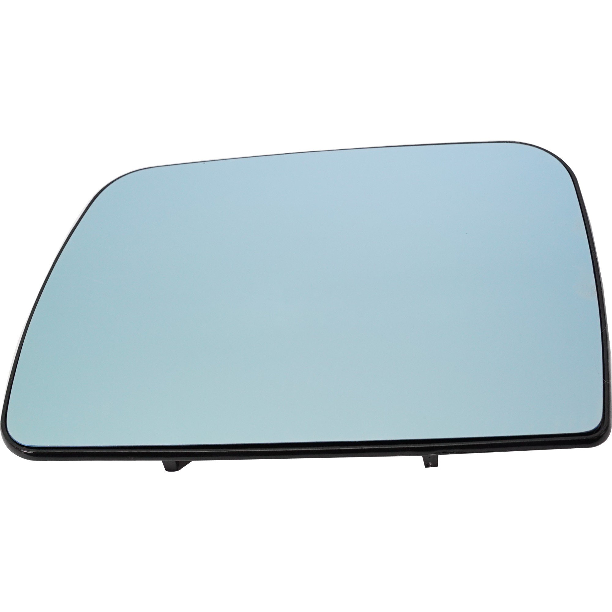 Heated Mirror Glass for BMW X5 (2000-2006) with Backing Plate, Flat Blue, Left (Driver) Side, without Auto-Dimming, Replacement