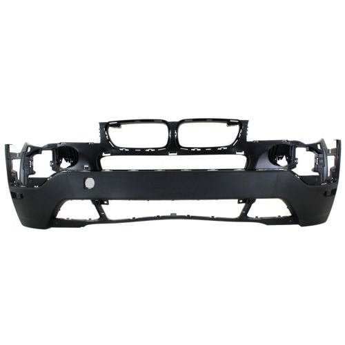 Front Bumper Cover for BMW X3 2007-2010, Lower, Textured, without M Package, without Park Distance Control Sensor Holes - CAPA-Certified Replacement