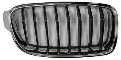 2012 - 2016 BMW 335i Grille - (Brand: LKQ) - Right (Passenger) Side - (Sport 3.0L Sedan + M Sport 3.0L Sedan) Replacement