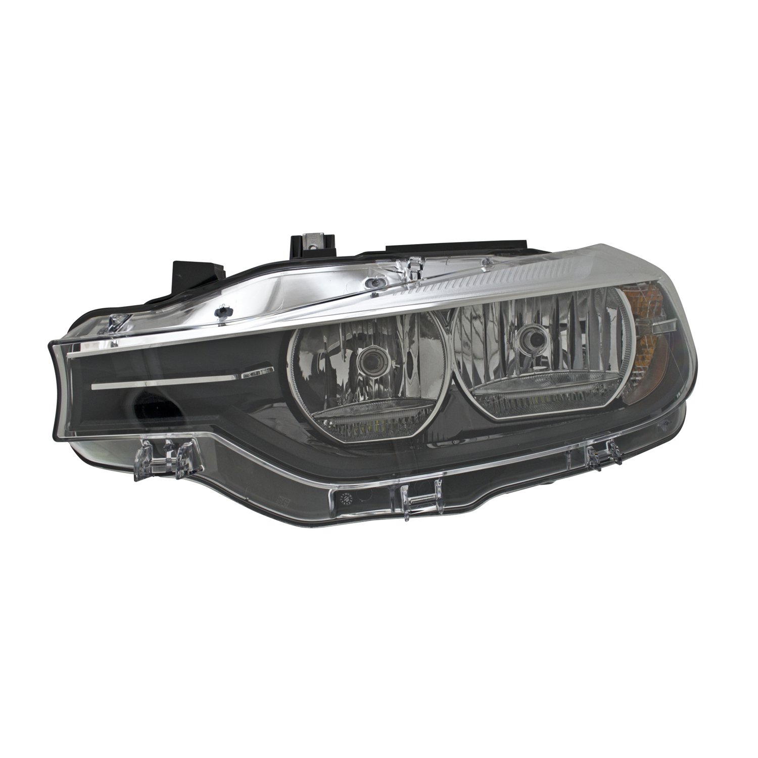 Right (Passenger) Headlight Lens/Housing Assembly for 2016 - 2018 BMW 328i, F30 Series; Halogen;  63117365600, Replacement