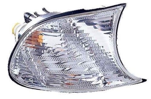 Right (Passenger) Side Park Light Assembly for 2002 - 2005 BMW 325Ci Convertible and 2-Door Coupe, Includes Parking/Signal/Marker Combo with White Lens,  63136900532, Replacement