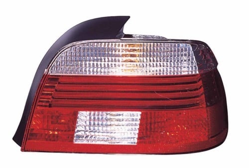 Right (Passenger) Rear Tail Light Assembly Housing / Lens / Cover for 2001 - 2003 BMW 530i Sedan (4 Door), w/white turn signal lens,  63216902530, Replacement