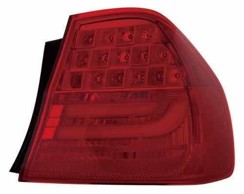 Right Passenger Tail Light Lens/Housing for 2009 - 2011 BMW 335i xDrive E90 Body Code Sedan, On Body, Includes Lens,  63217289430, Replacement