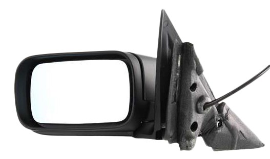 Power Mirror for BMW 3-Series (1999-2006), Left (Driver), Manual Folding, Heated, Paintable, w/o Memory, Sedan/Wagon, Replacement Models: 323i, 328i, 325i, 330i.