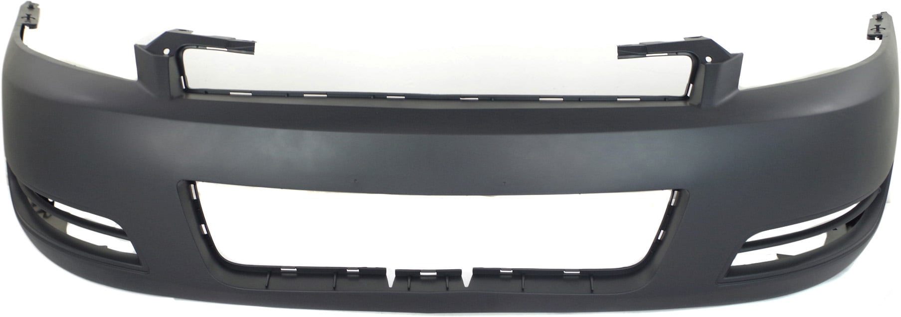 Front Bumper Cover for Chevrolet IMPALA (2006-2013), IMPALA LIMITED (2014-2016), Primed (Ready to Paint), without Fog Light Holes, Replacement