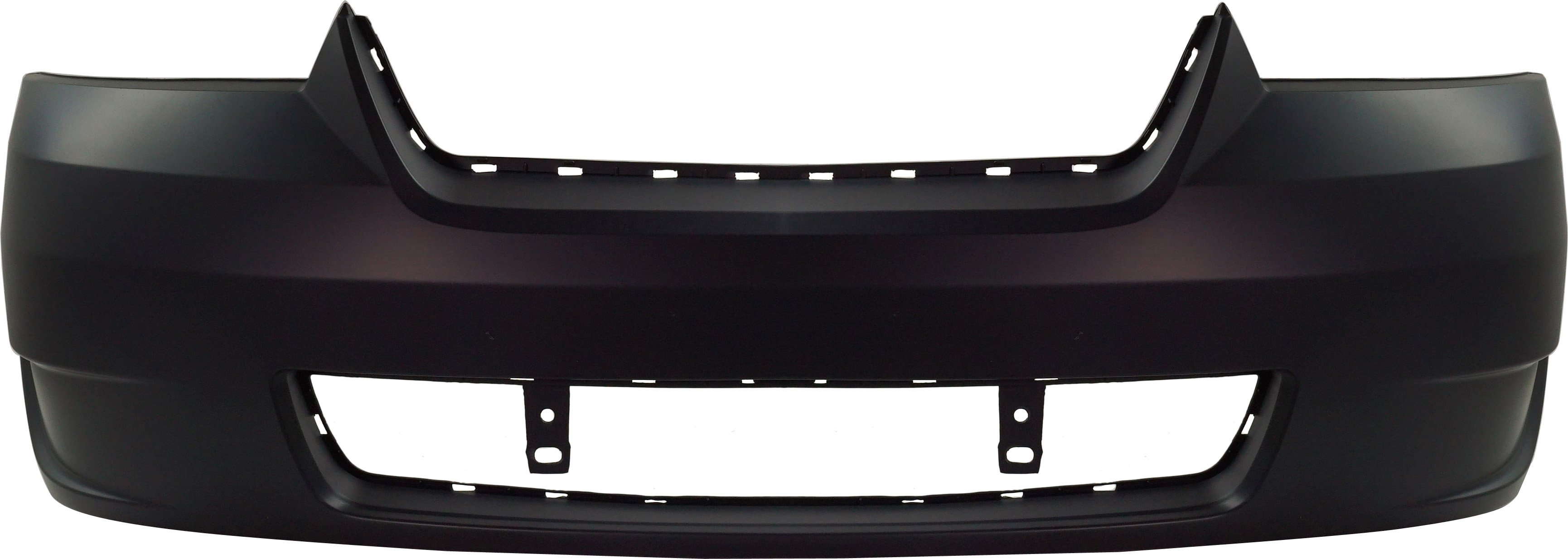Front Bumper Cover for Chevrolet Malibu 2006-2008, Primed (Ready to Paint), Without Fog Light Holes, Replacement (CAPA Certified)