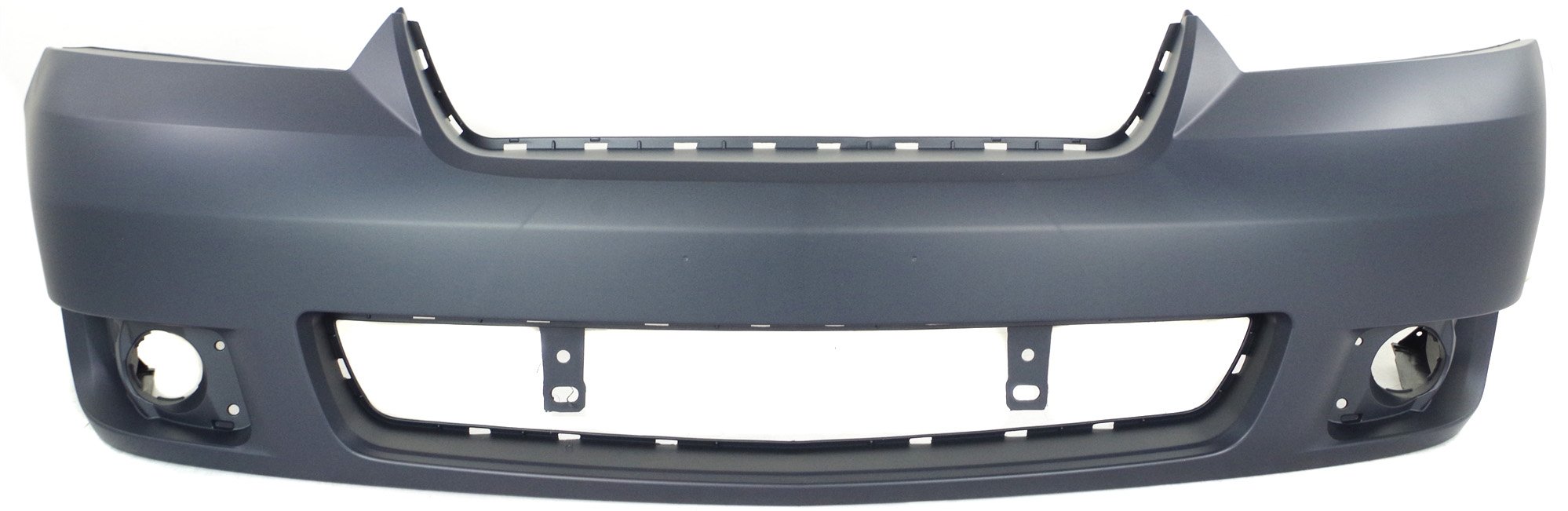Front Bumper Cover for 2006-2008 Chevrolet Malibu, Primed (Ready to Paint), with Fog Light Holes, Replacement