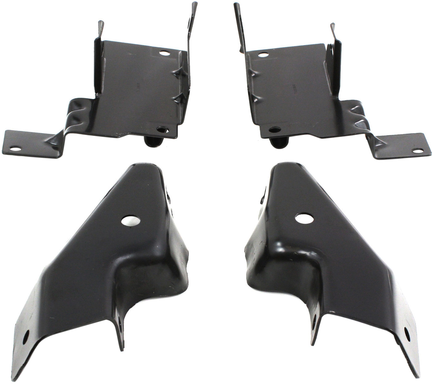 Front Bumper Bracket Set for Chevrolet Silverado Base/LS/LT Models, 2003-2006, Replacement