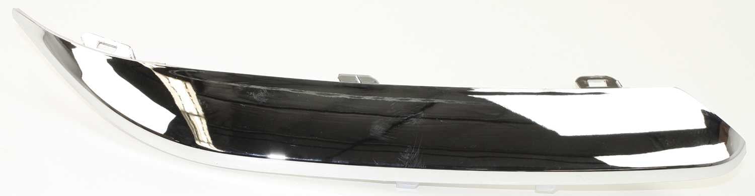 Front Bumper Molding for Chrysler 300 2005-2010, Right (Passenger), Bumper Strip, Chrome, Plastic, Without Headlight Hole, 5.7L Engine, Replacement