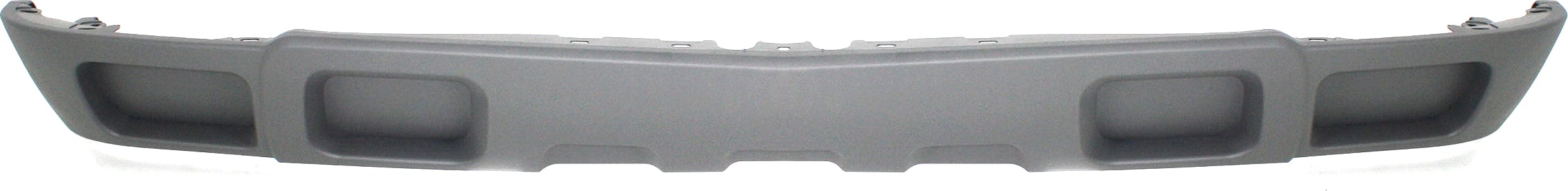 Front Lower Valance for Chevrolet Silverado 2003-2006 and 2007 Classic, Air Deflector, Textured Gray without Fog Light Holes & Tow Hook Holes, Excludes SS Model, Replacement (CAPA Certified)