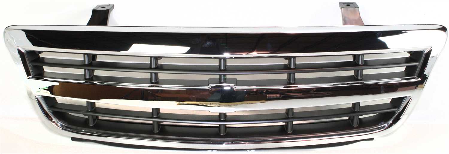 Chrome Shell Grille with Painted Black Insert for Chevrolet Venture 2001-2005, Replacement