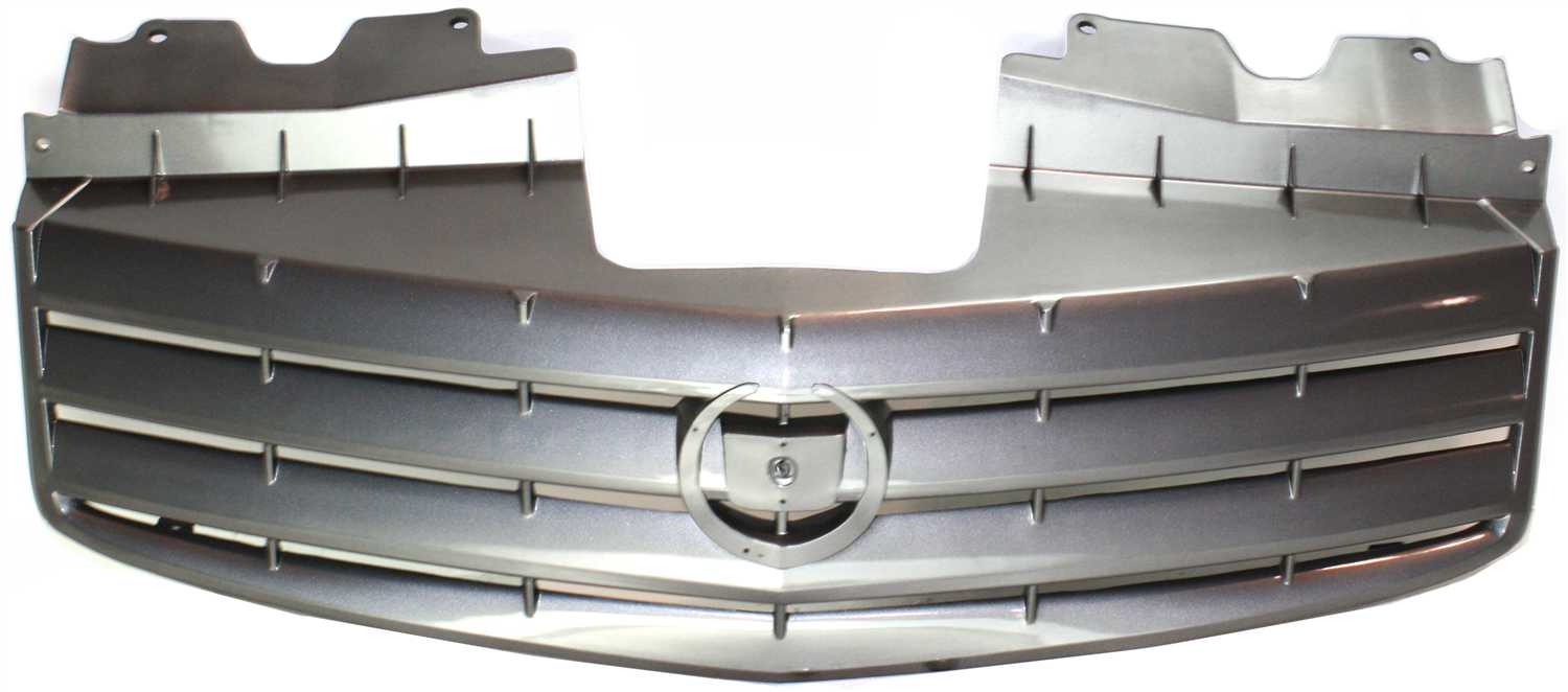 Primed (Ready to Paint) Grille Shell and Insert for 2003-2007 Cadillac CTS, Excluding V Model, Replacement