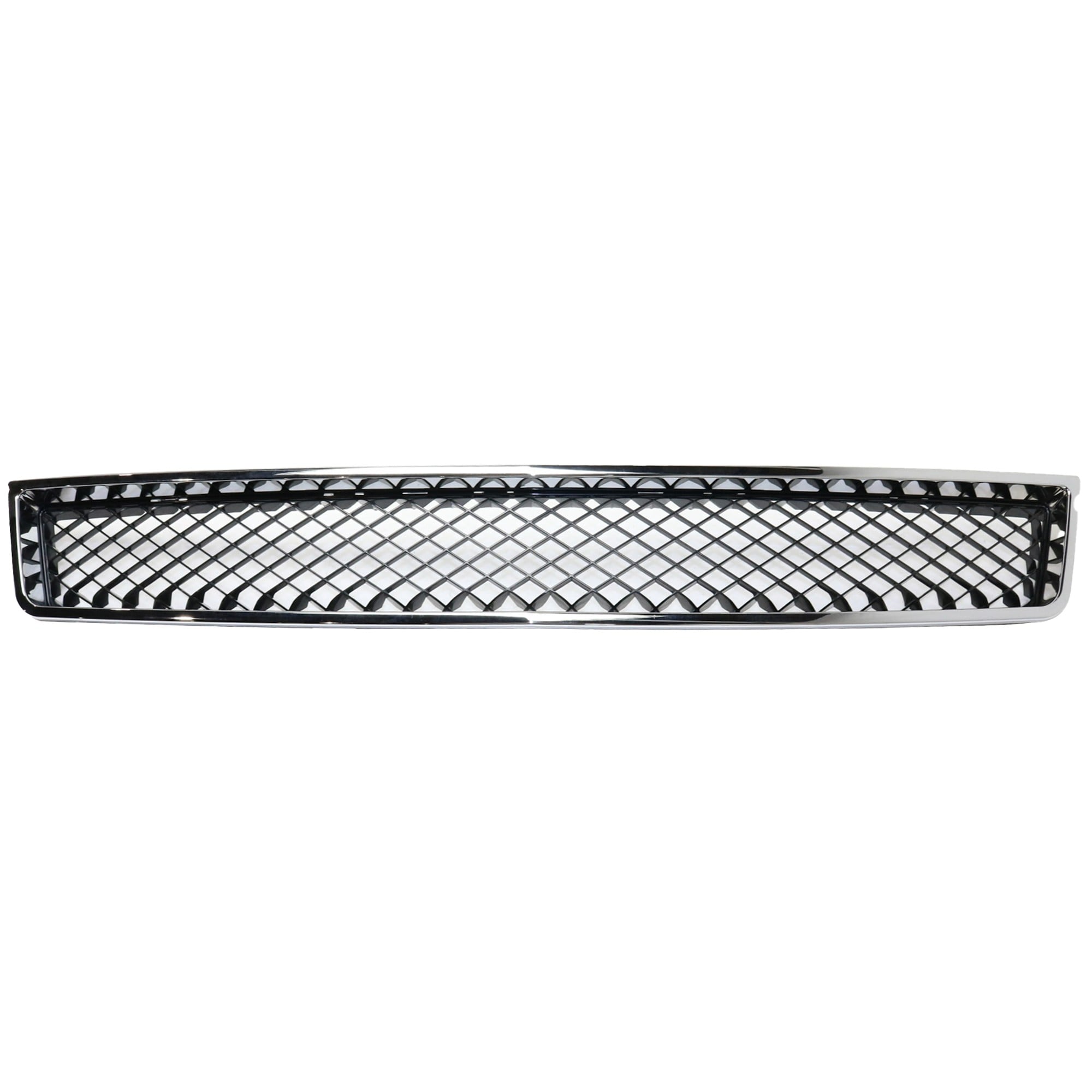 Front Bumper Grille for Chevrolet TAHOE (2007-2014)/ AVALANCHE (2007-2013), Lower Position, Made from Plastic, Chrome Shell with Black Insert, Replacement