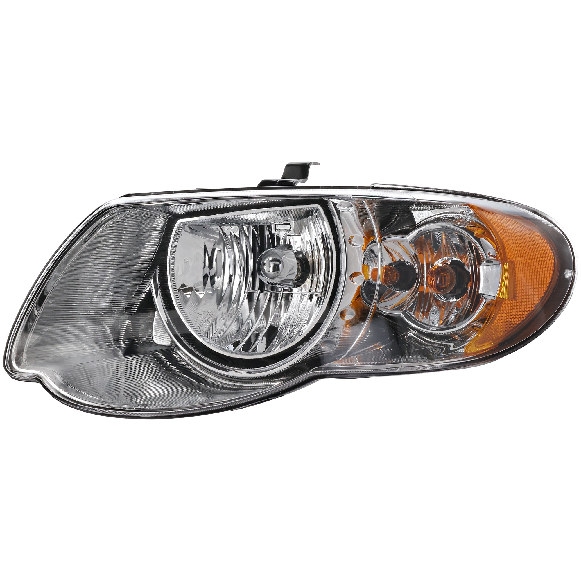 Headlight Assembly for Chrysler Town and Country 2005-2007, Left/Diver Side, Halogen, 119 in. Wheelbase Replacement