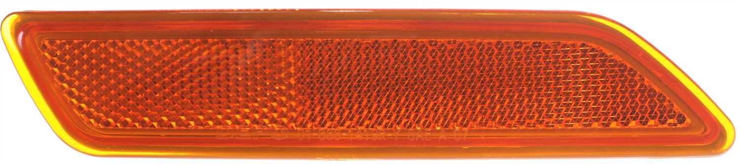 Front Bumper Reflector Light for Chrysler Sebring Sedan/Convertible 2007-2010, Right (Passenger) Side, Replacement