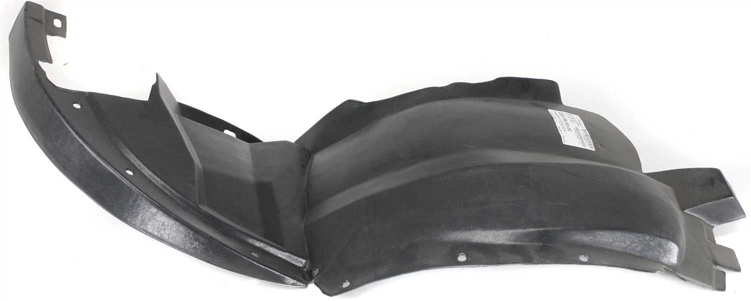 Front Fender Liner for Chevrolet Cavalier 2000-2002, Left (Driver), Front Section, Replacement