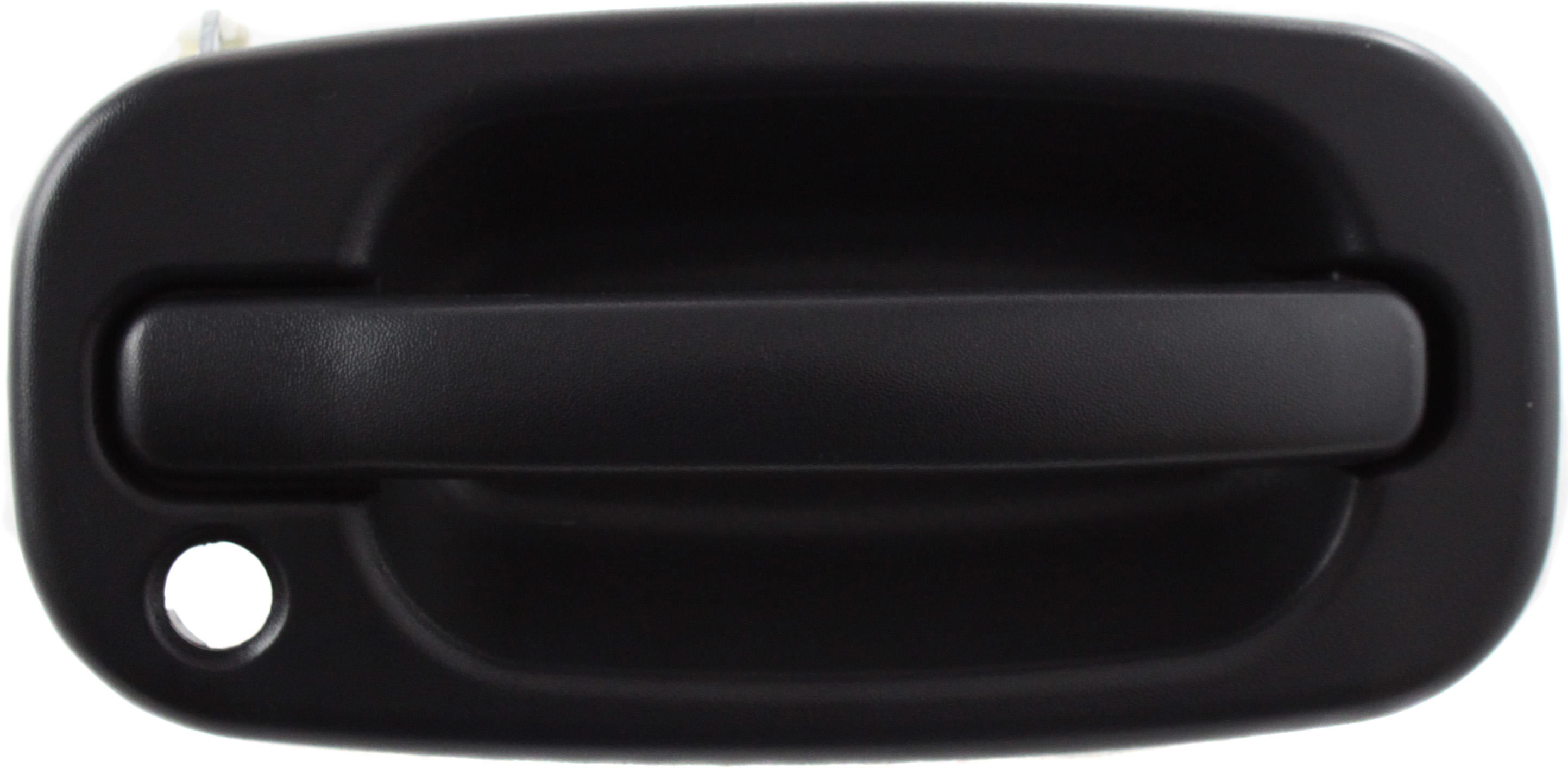 Front Exterior Door Handle for Chevrolet Silverado/GMC Sierra 1999-2006, Right (Passenger), Textured Black, w/ Keyhole, Includes 2007 Classic, Replacement