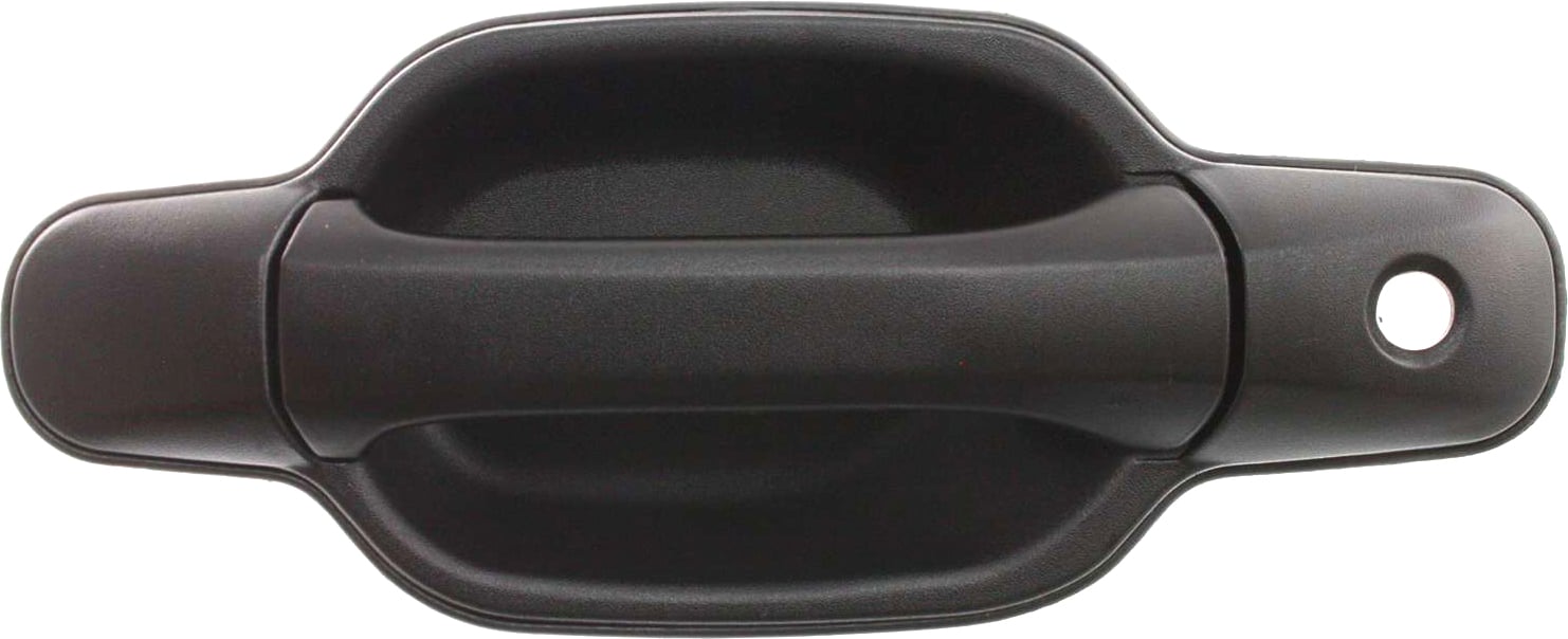 Front Exterior Door Handle for GMC Canyon/ Chevrolet Colorado 2004-2012, Left (Driver), Textured Black by Keyhole, Made of Plastic, Replacement