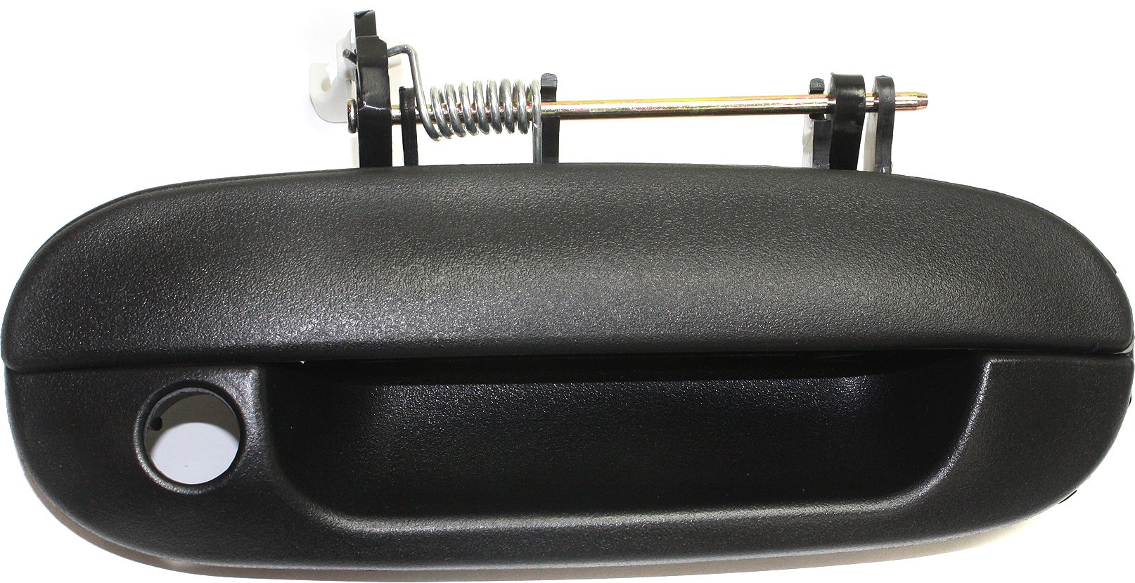 Front Exterior Door Handle for Chevrolet Trailblazer/GMC Envoy 2002-2009, Right (Passenger), Textured Black with Keyhole, Replacement